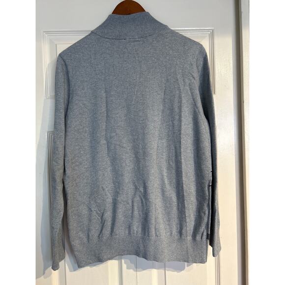 Golfino Leopard Cotton Cashmere Troyer Sweater - Picture 8 of 8